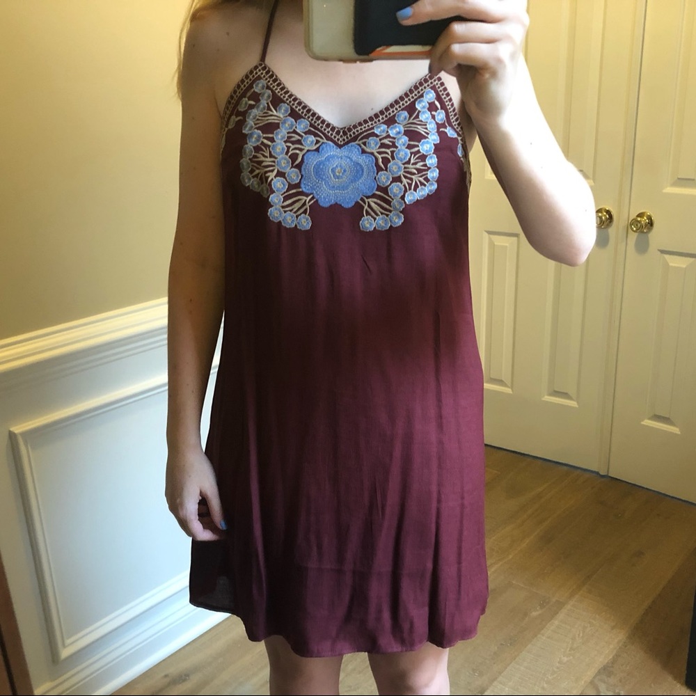 Embroiderd Mini Dress